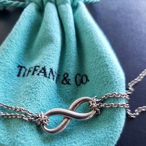 Authentic Tiffany Infinity Necklace Sterling silve